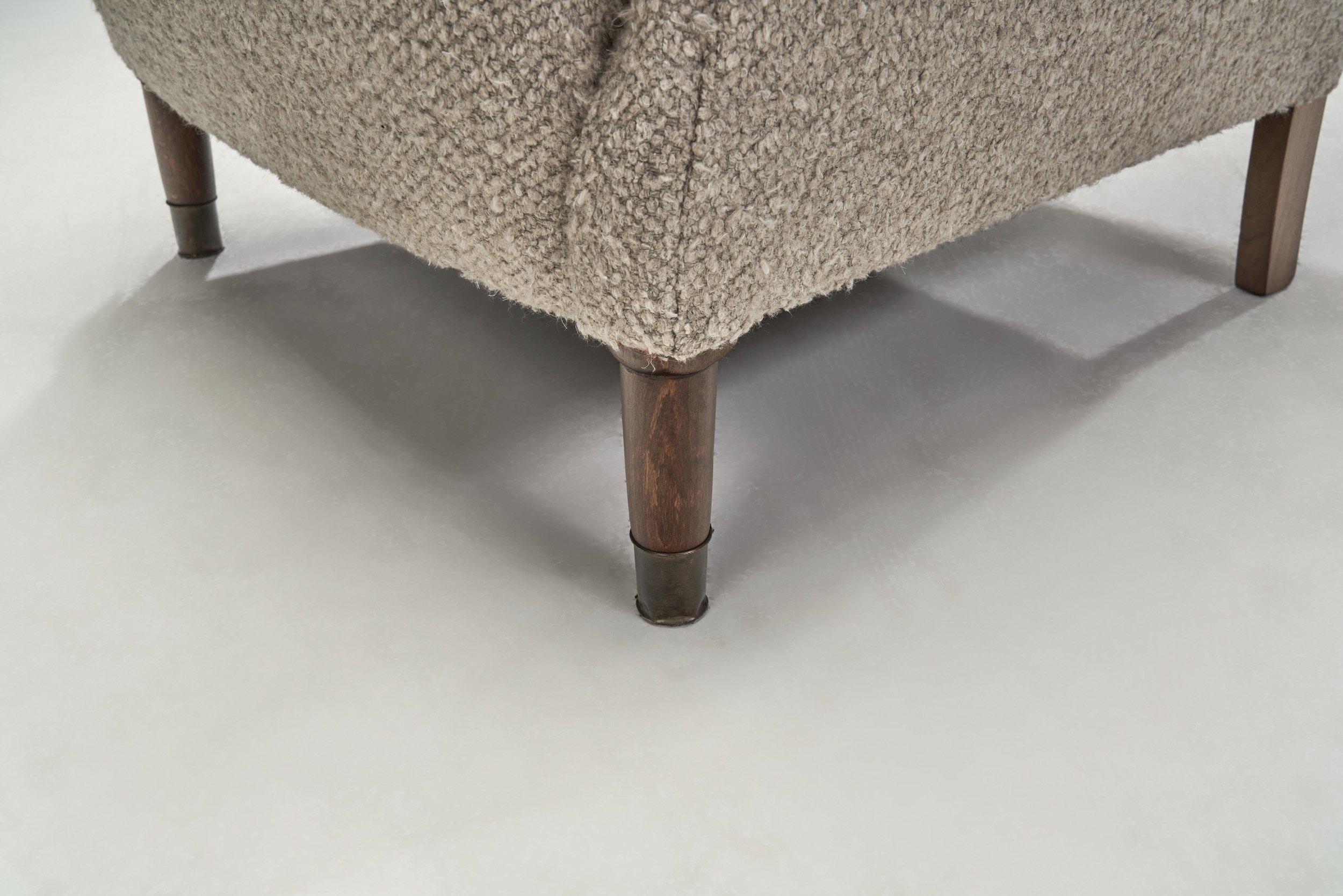 Danish Cabinetmaker Upholstered Easy Chair with Beech Legs ...